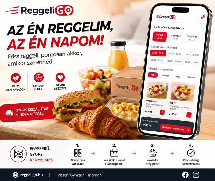 ReggeliGO Breakfast App — reggeli rendelés néhány kattintással